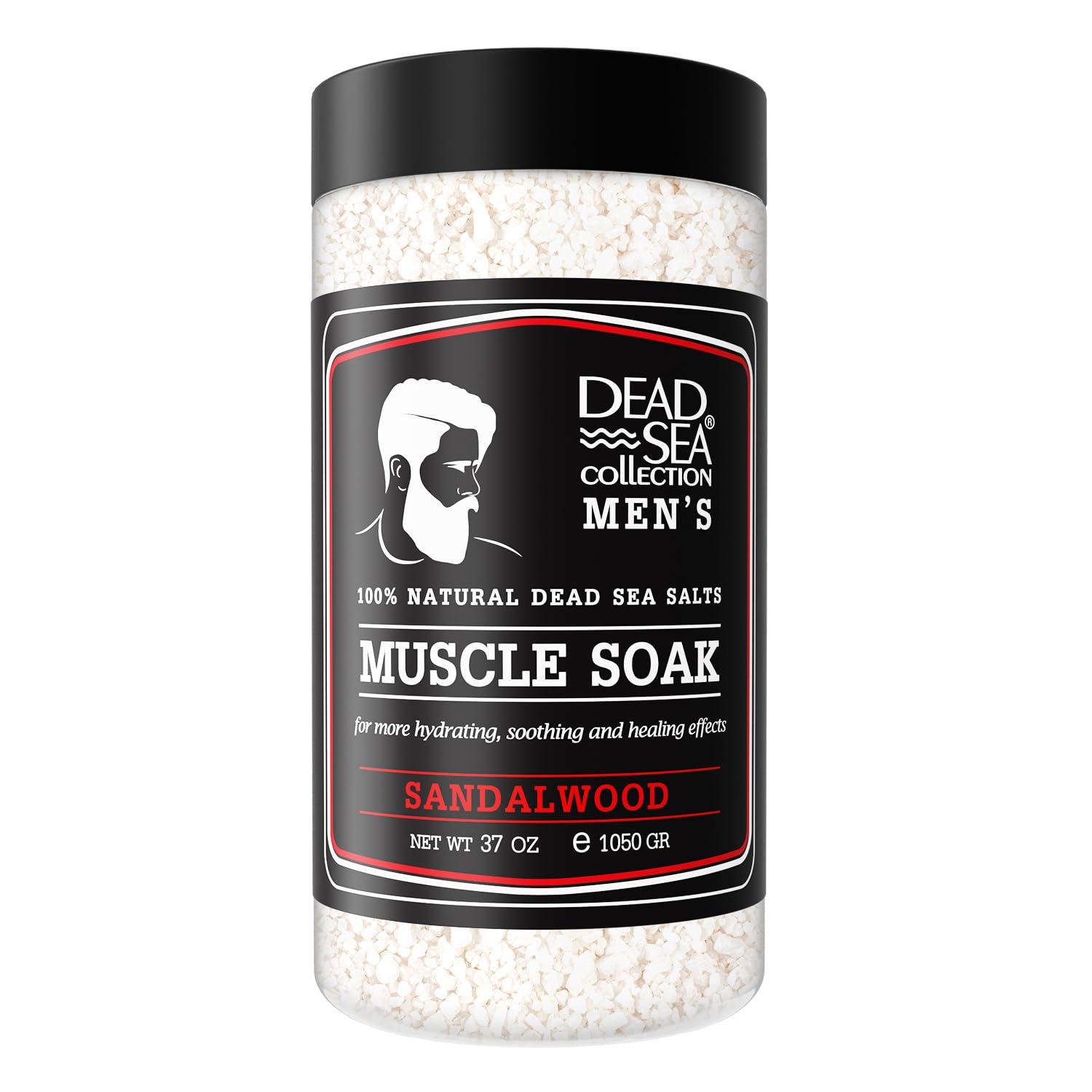 Dead Sea Collection sandalwood jar close-up for post-workout relaxation