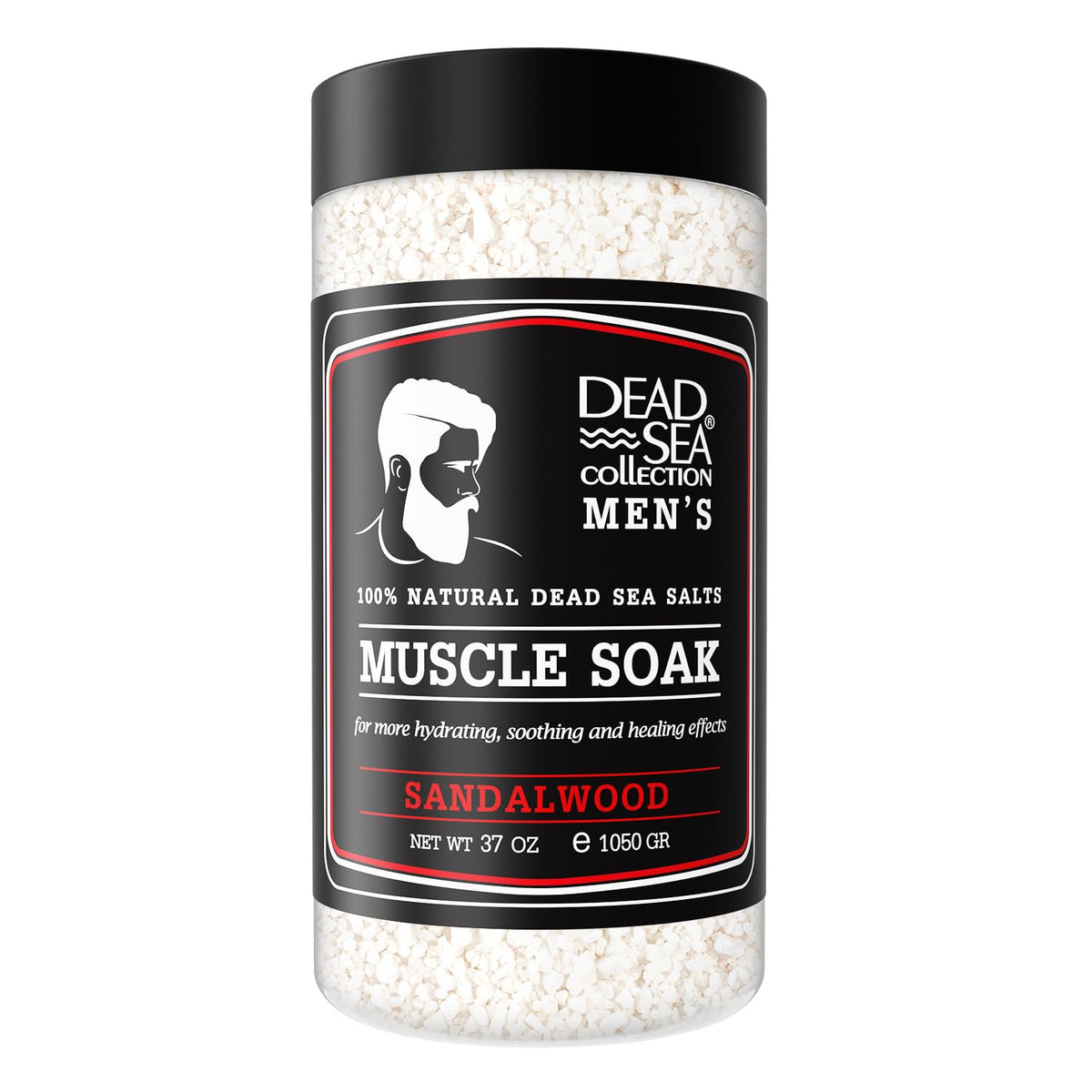 Dead Sea Collection sandalwood jar close-up for post-workout relaxation