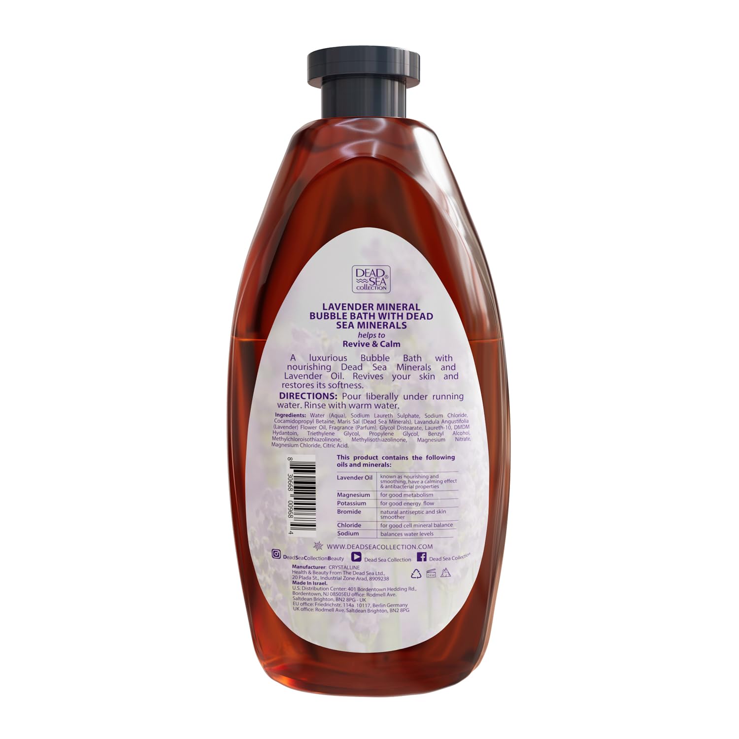 Dead Sea Collection two-bottles display — compact packaging reveals generous 67.6 fl oz total.