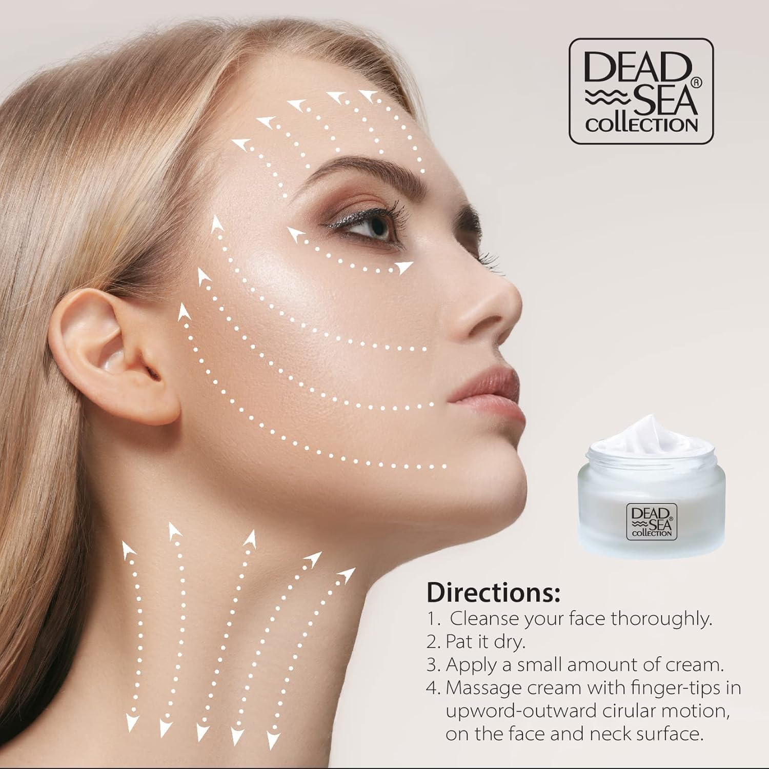 Dead Sea Collection vitamin E-rich formula nourishes and protects the skin.