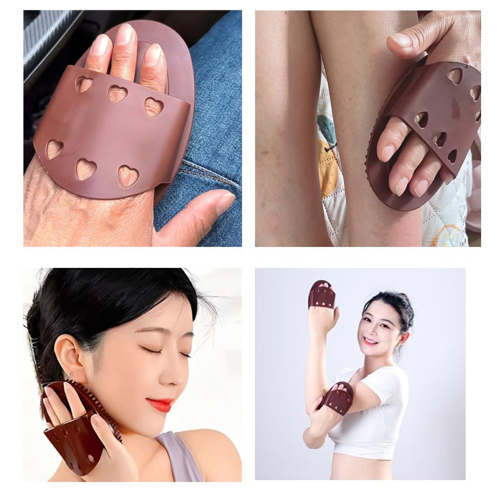 DeaHea meridians massage brush brown-plastic design feels durable and budget-friendly