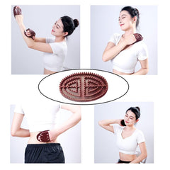 DeaHea meridians massage brush non-slip-handle helps maintain control while you massage