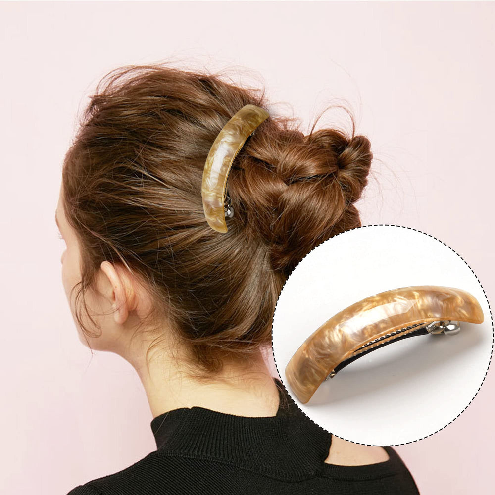 DealEachDay retro acrylic hair barrettes pattern-04 captures lightweight wearability for all-day comfort