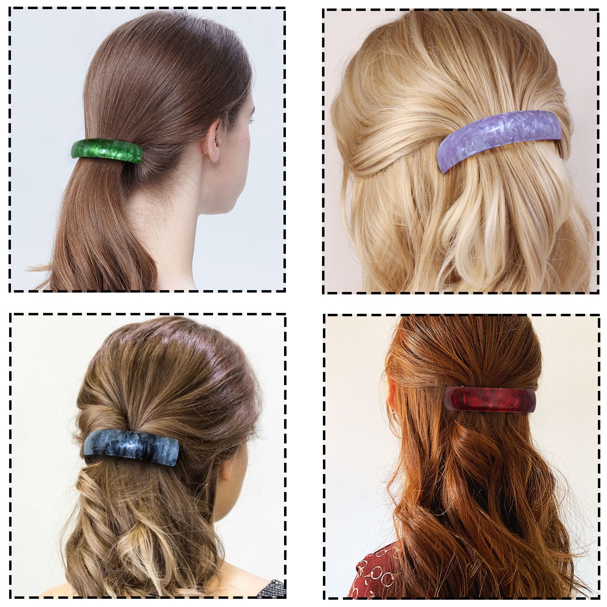 DealEachDay retro acrylic hair barrettes pattern-07 set suits gifting for fashion lovers