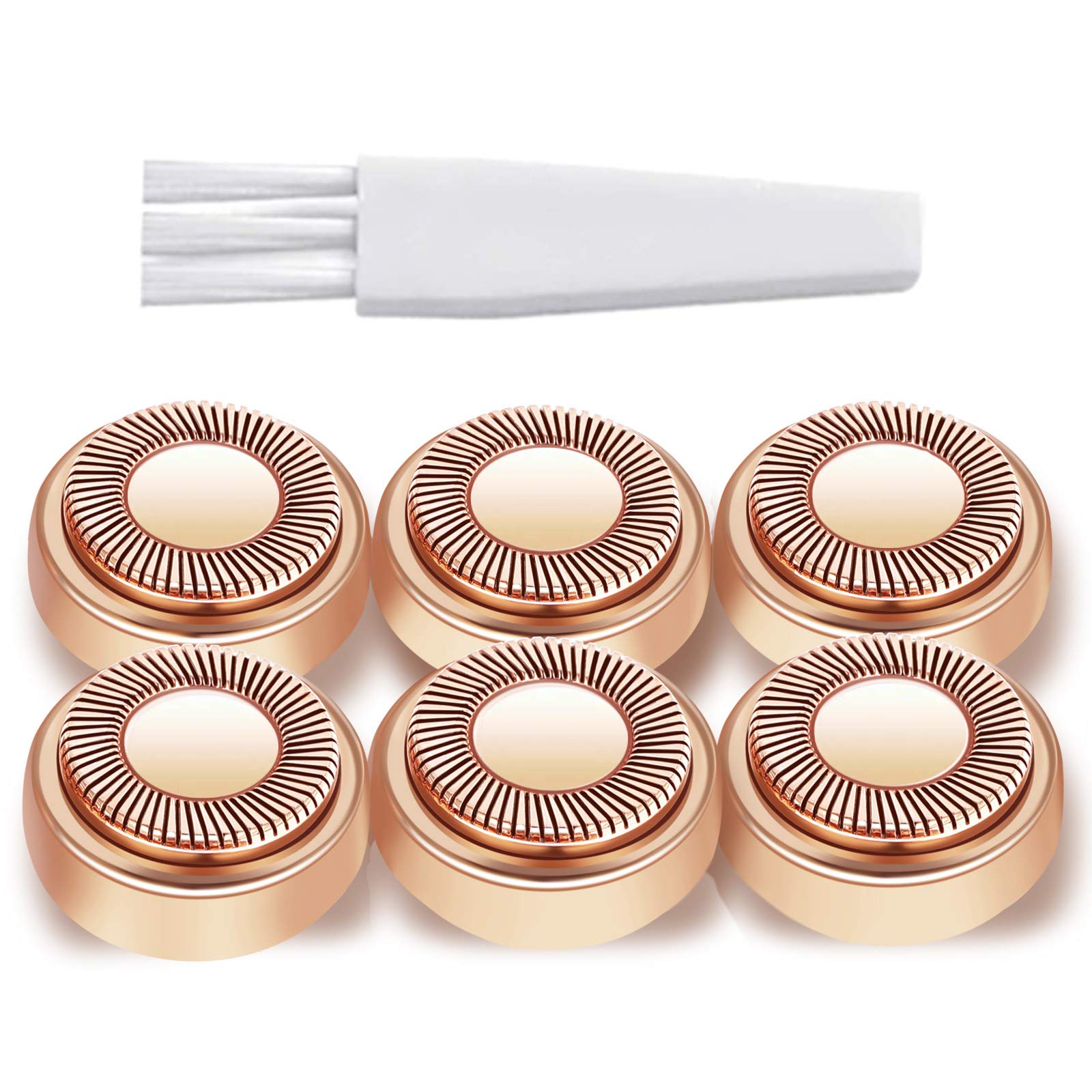 Dealswin Finishing Touch Flawless Gen1 replacement heads, 6-pack, for smooth facial hair removal