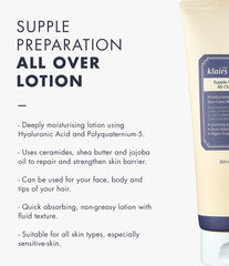 Close-up of lotion texture on DearKlairs—quick absorption without sticky residue.