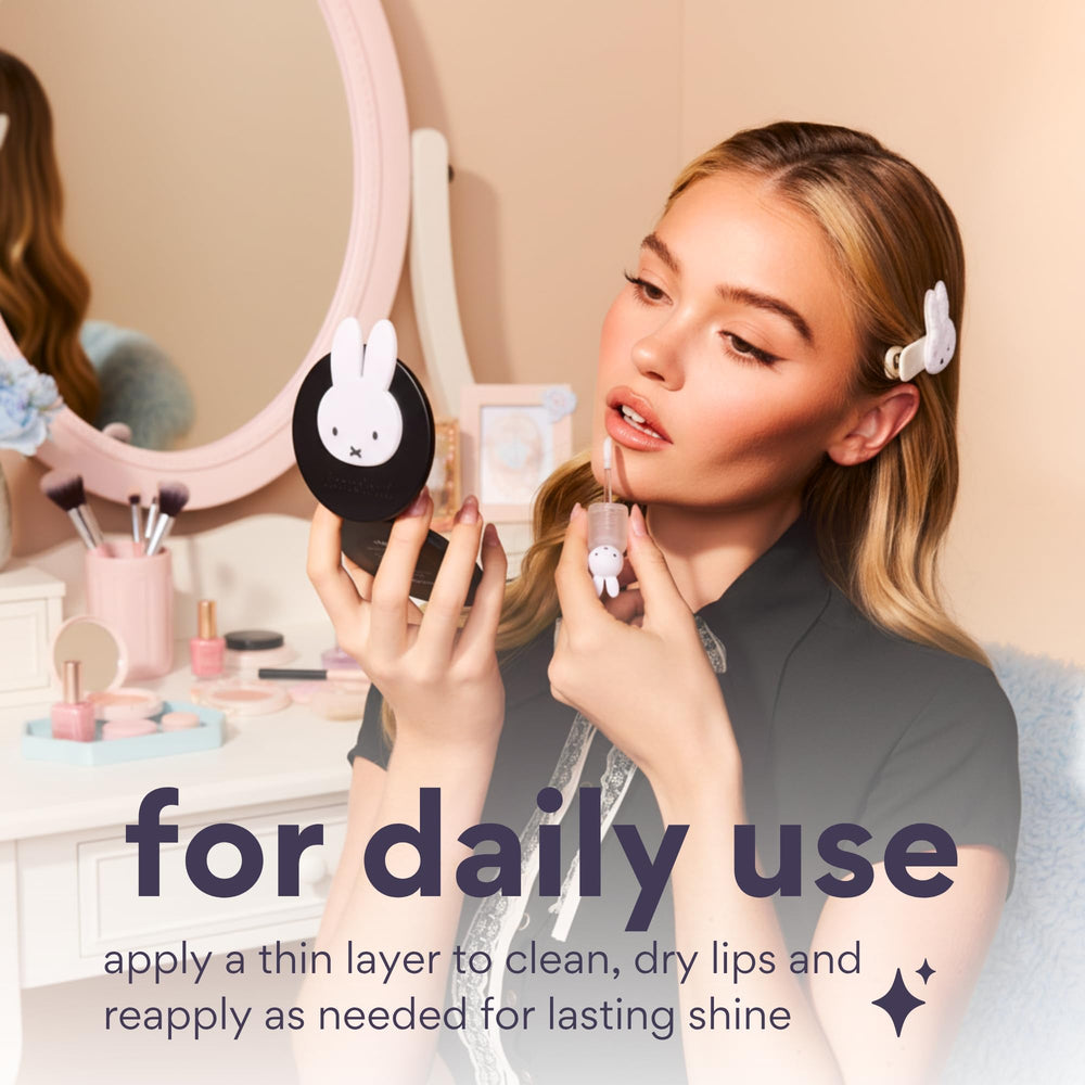 Dearcloud Miffy Lip Serum Jelly hydration bloom on lips with hyaluronic support