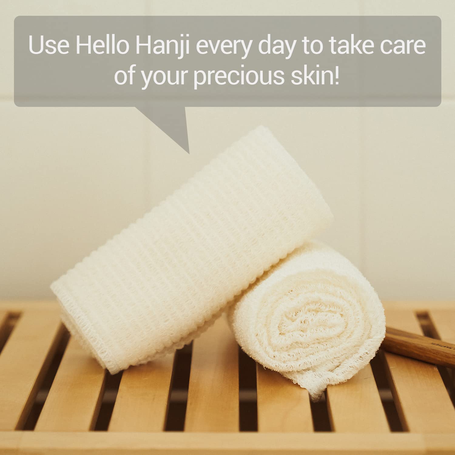 DEARCUS economical bath routine with reusable cloth for daily use