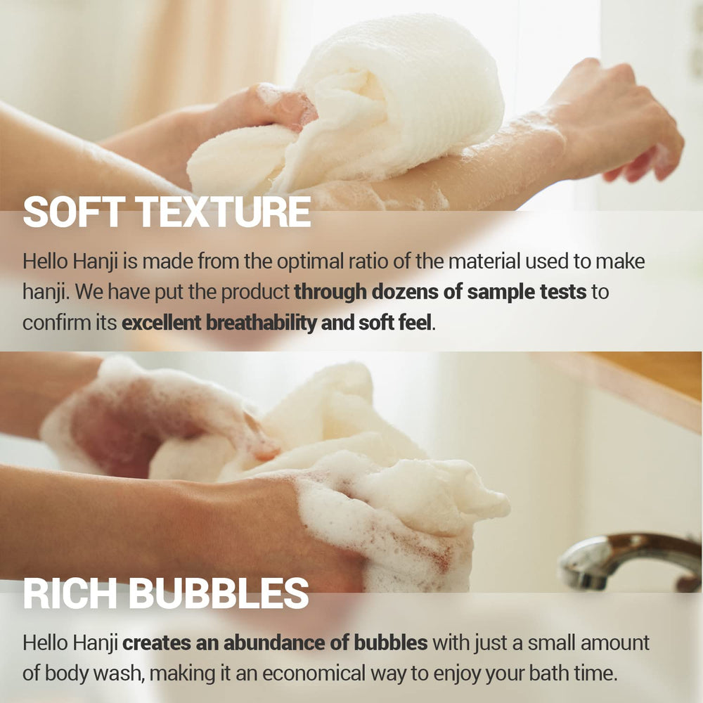 DEARCUS exfoliating scrubber used on body, feet, and face