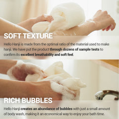 DEARCUS exfoliating scrubber used on body, feet, and face