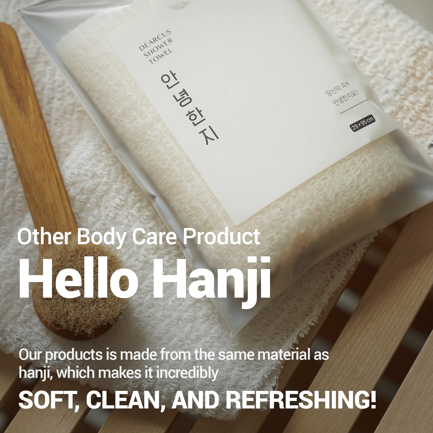 DEARCUS hanji fabric texture highlights breathable, quick-drying properties