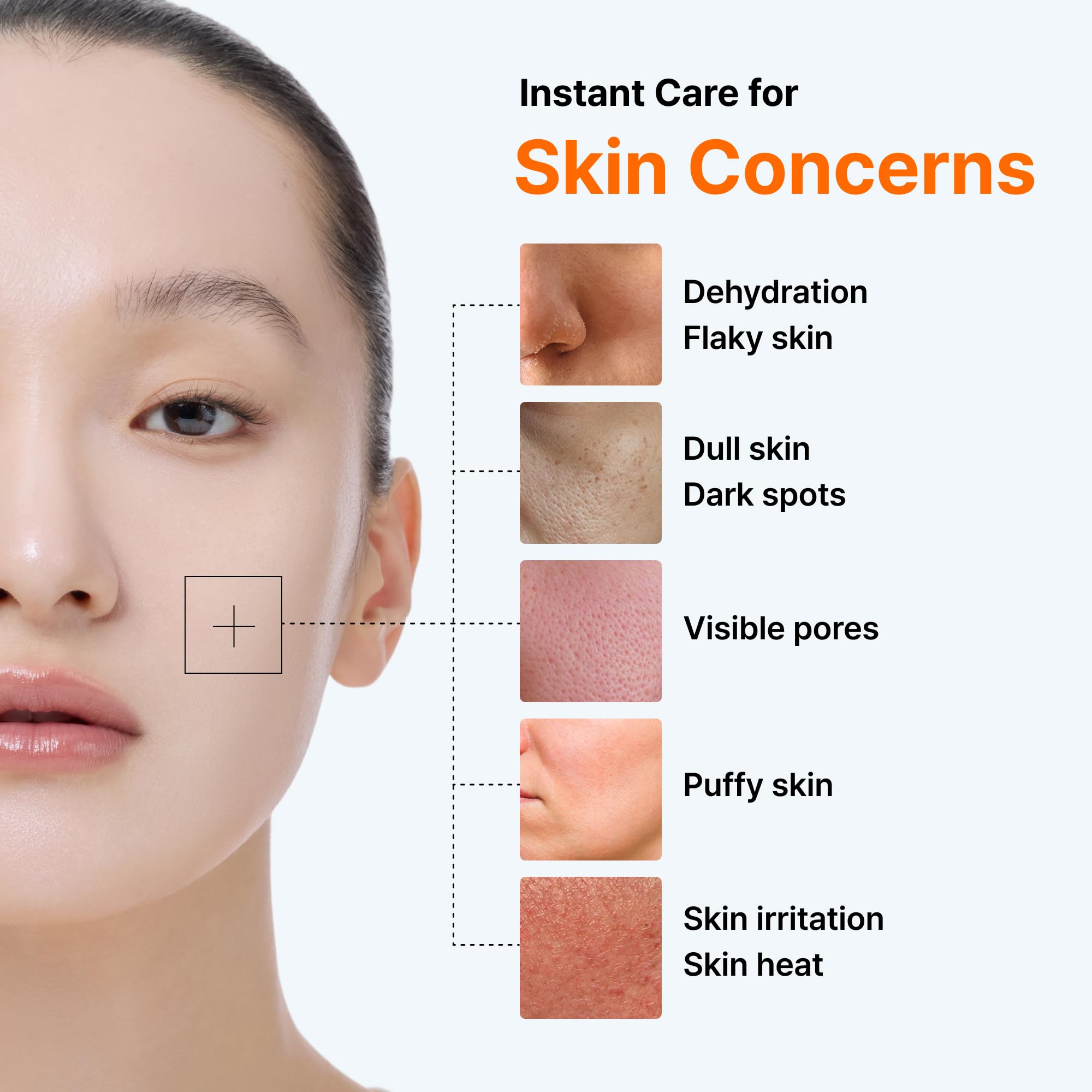 DearKlairs Freshly Juiced Toner Pads split design enables four-piece flexible care.