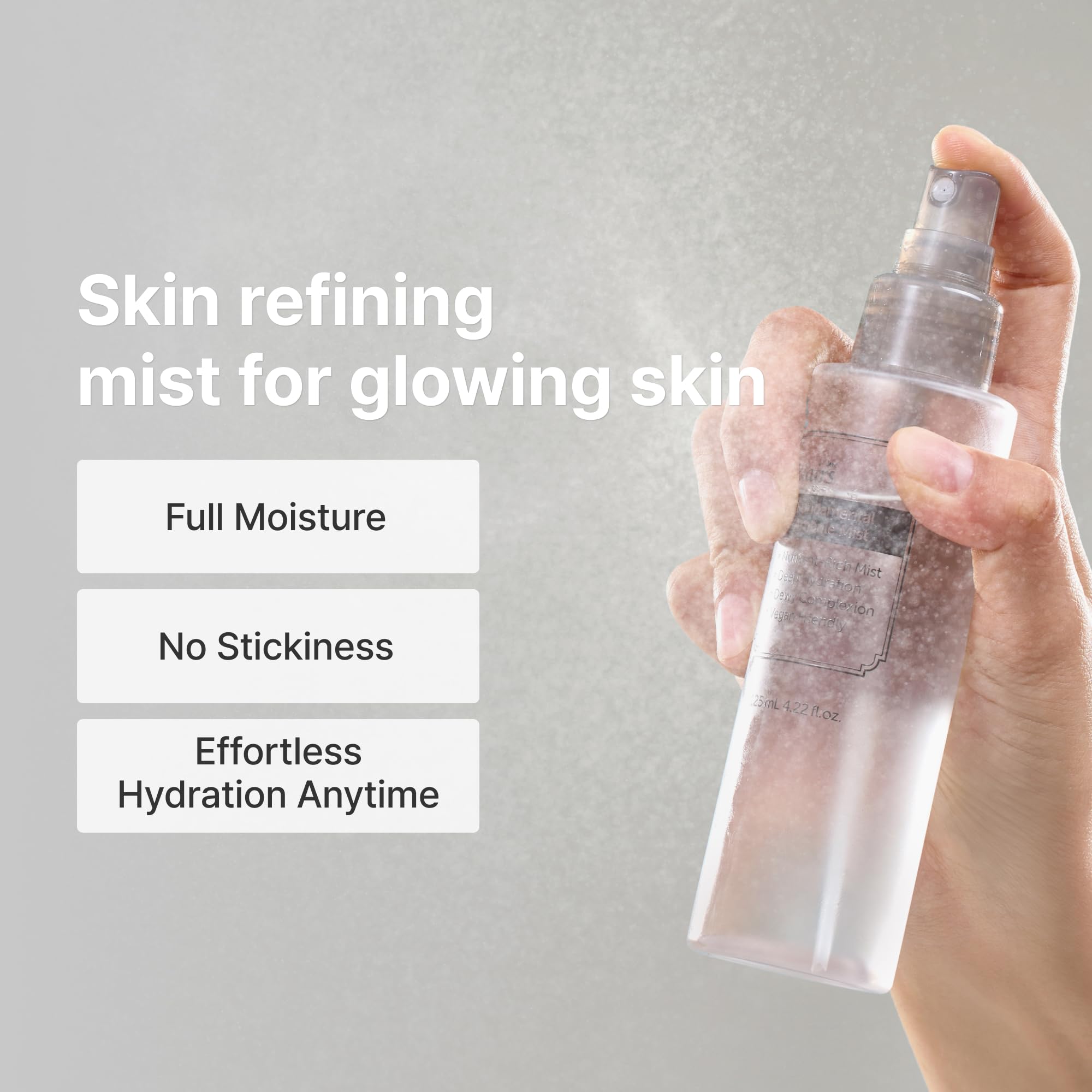 DearKlairs fragrance free ampoule mist for sensitive skin