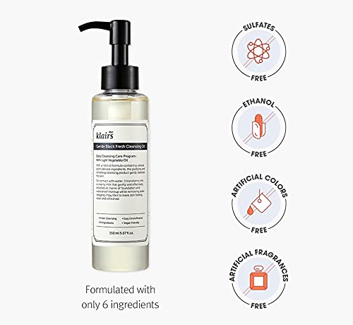 DearKlairs finish shows fresh, hydrated skin after cleansing