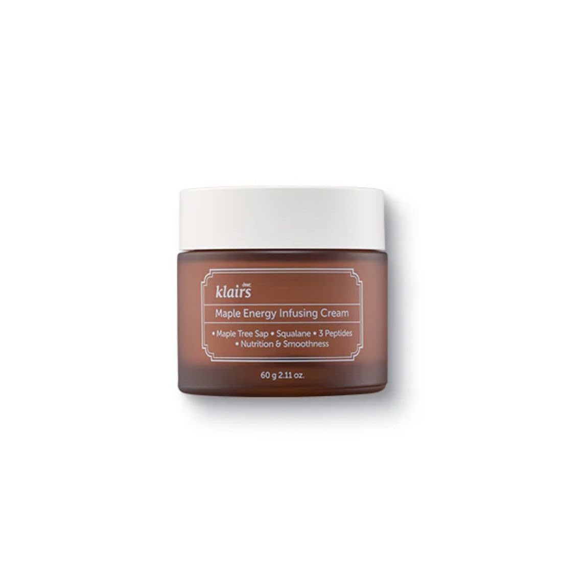 DearKlairs Maple Energy Cream jar closeup shows rich texture for radiant skin