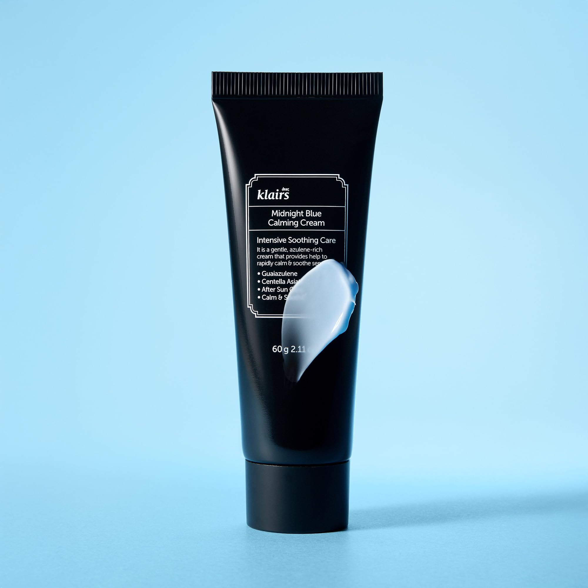 After application portrait showing calm balanced skin with DearKlairs calming cream
