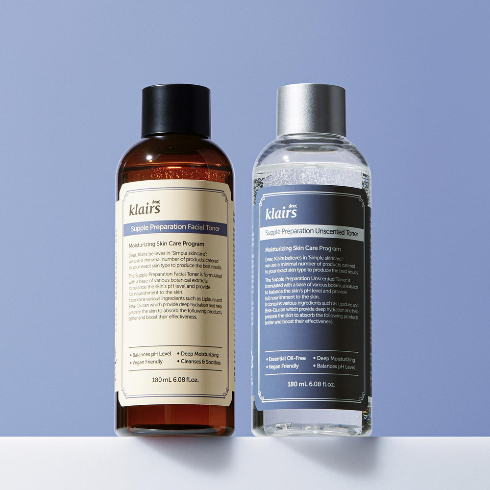 DearKlairs Supple Preparation Unscented Toner supports the Korean 7 Skin Method hydration steps
