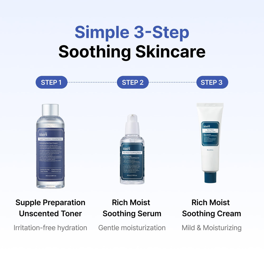 DearKlairs Supple Preparation Unscented Toner soothing skin without fragrance
