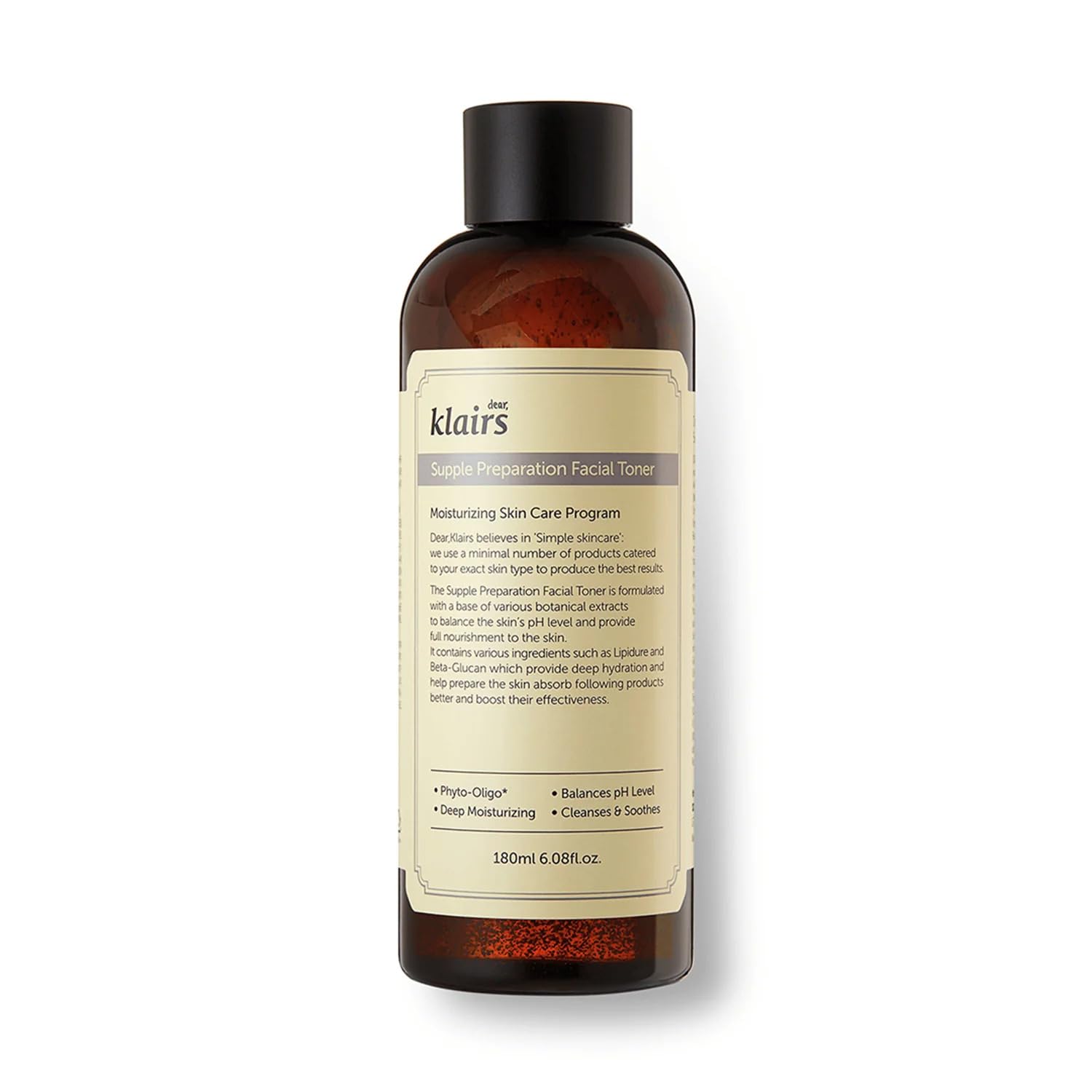 DearKlairs Supple Preparation Toner beta-glucan infusion supports calm, hydrated skin