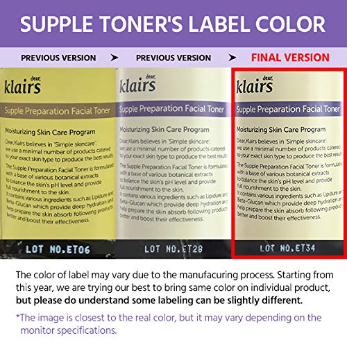 DearKlairs Supple Preparation Toner pH-balancing action helps balanced, comfortable skin