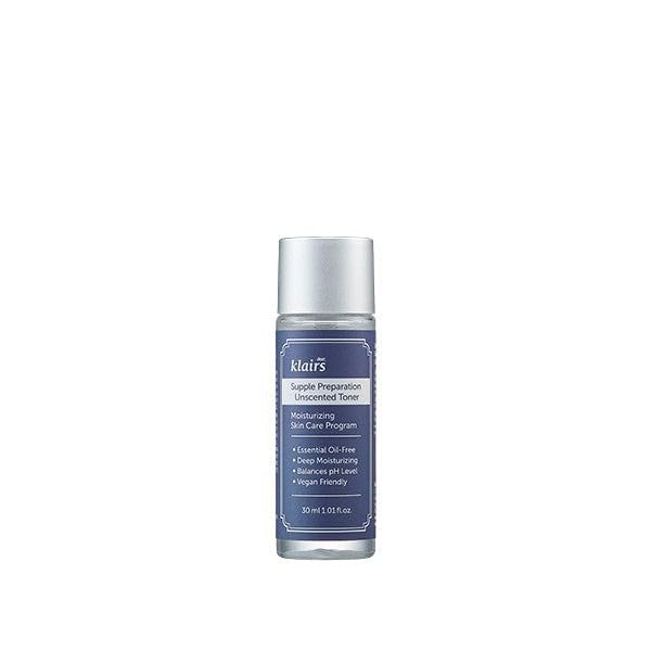 Close-up on beta glucan and hyaluronic acid ingredients in DearKlairs toner