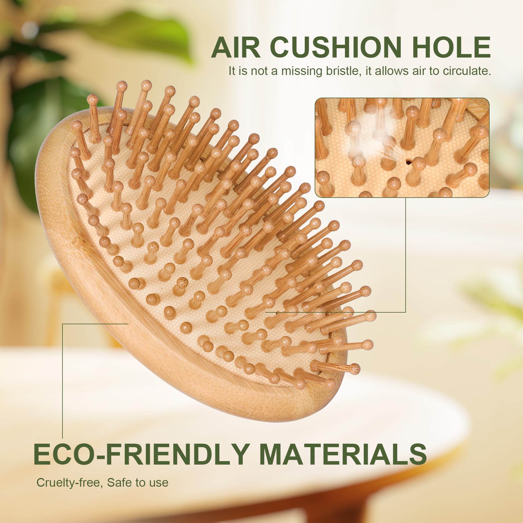 DEBETOOL Bamboo Eco-conscious material showcasing plastic-free bamboo construction.