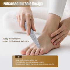 DEBETOOL foot pumice cone shape reaches toe crevices for precise callus removal.