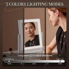 DECADENCE Makeup Mirror detachable 10X magnification used for close detail work