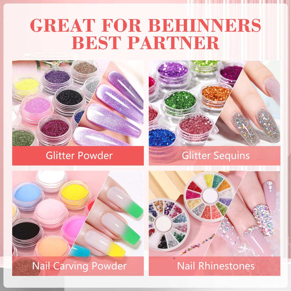 Deciniee acrylic powder white ideal for creating natural French or tip overlays.
