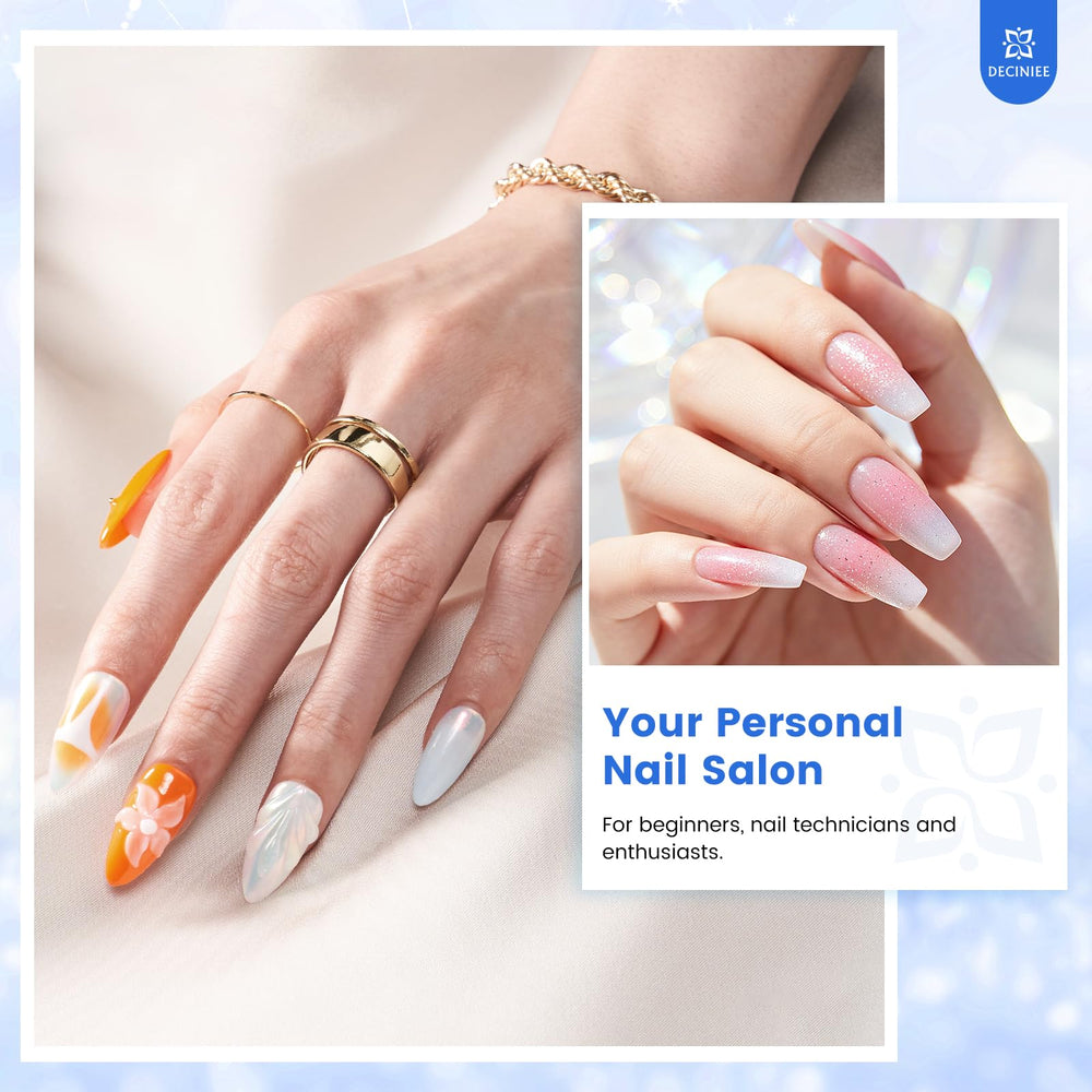Deciniee complete DIY nail kit for home use and gifts