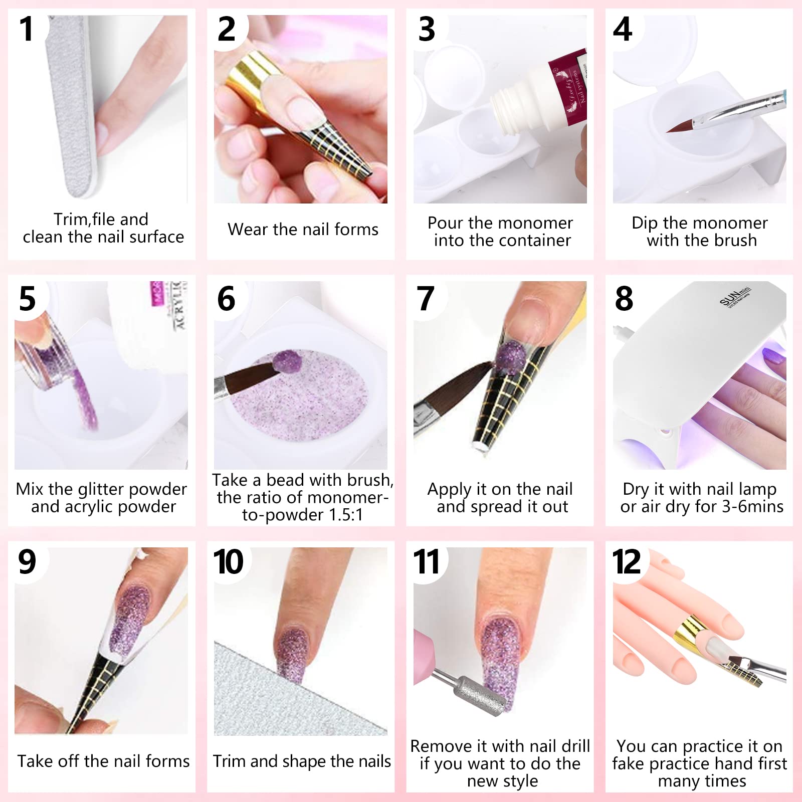 Deciniee Nail Care Tools Glass Cup for brush cleaning