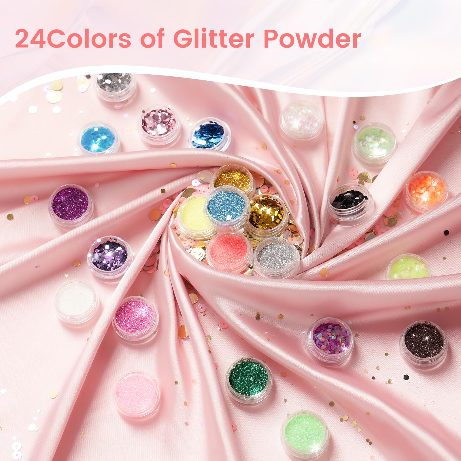 Deciniee acrylic liquid, powder, primer and topcoat for beginner-friendly nail creation