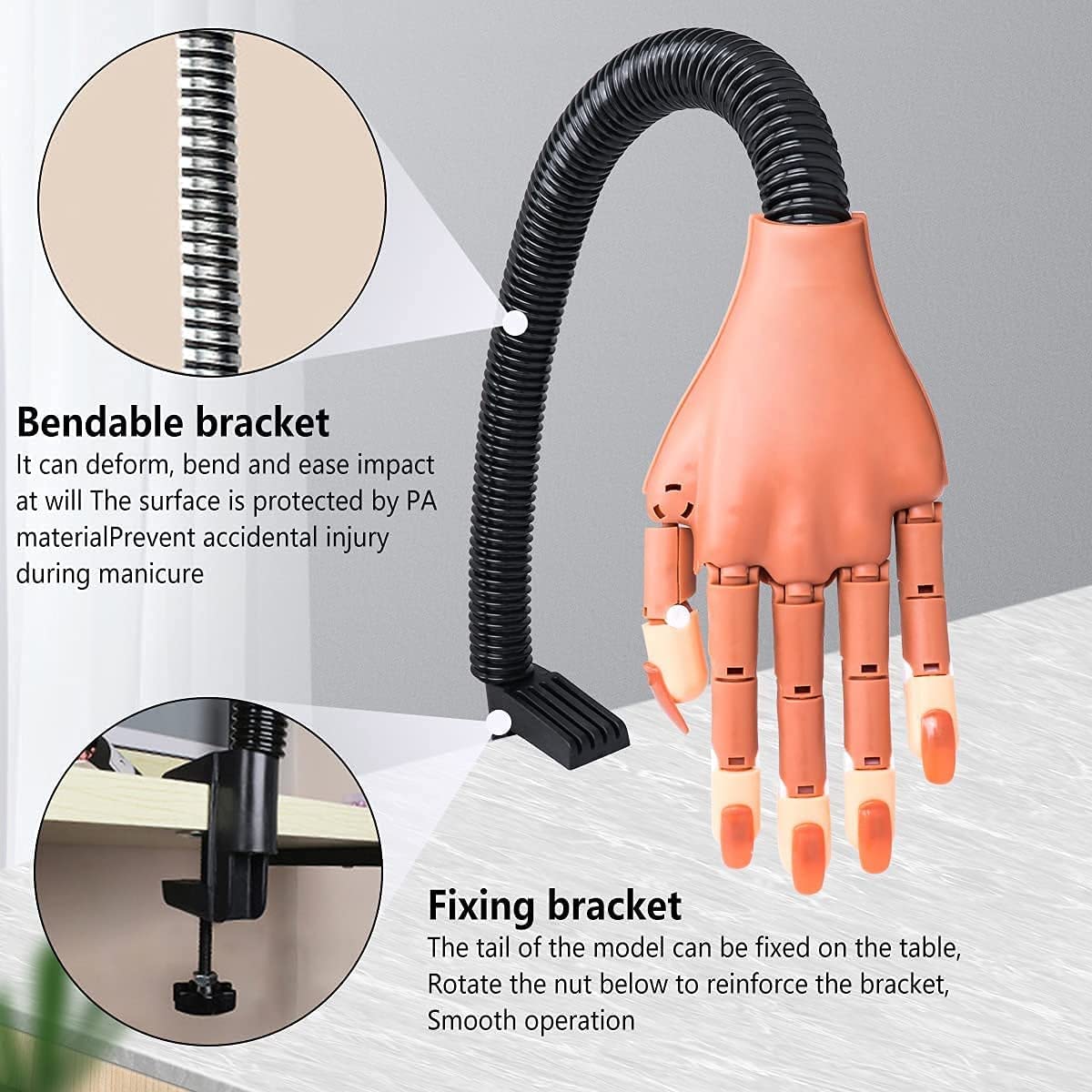 Deciniee practice hand made of ABS material delivers durable practice sessions