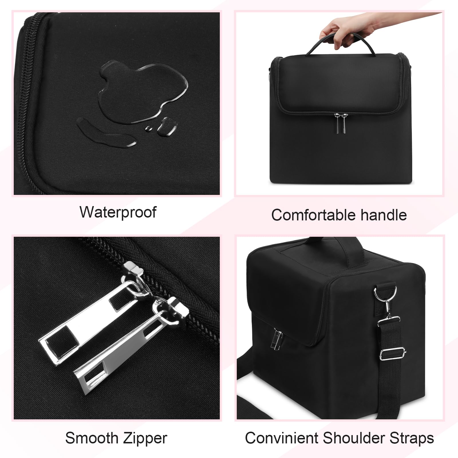 Deciniee travel storage box versatile for cosmetics and small accessories