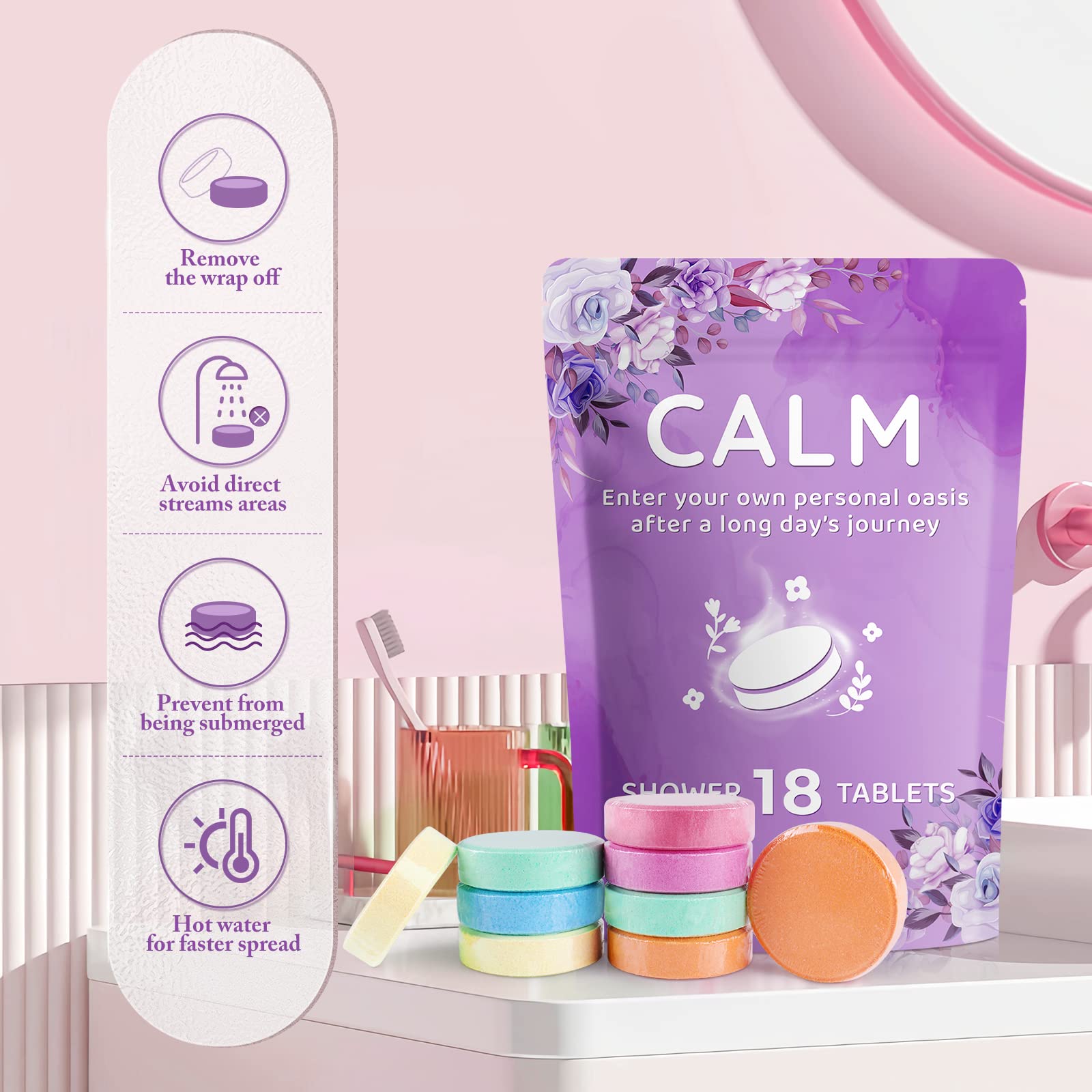 DeckTheHalls peppermint scent steamers invigorate morning showers with a refreshing burst