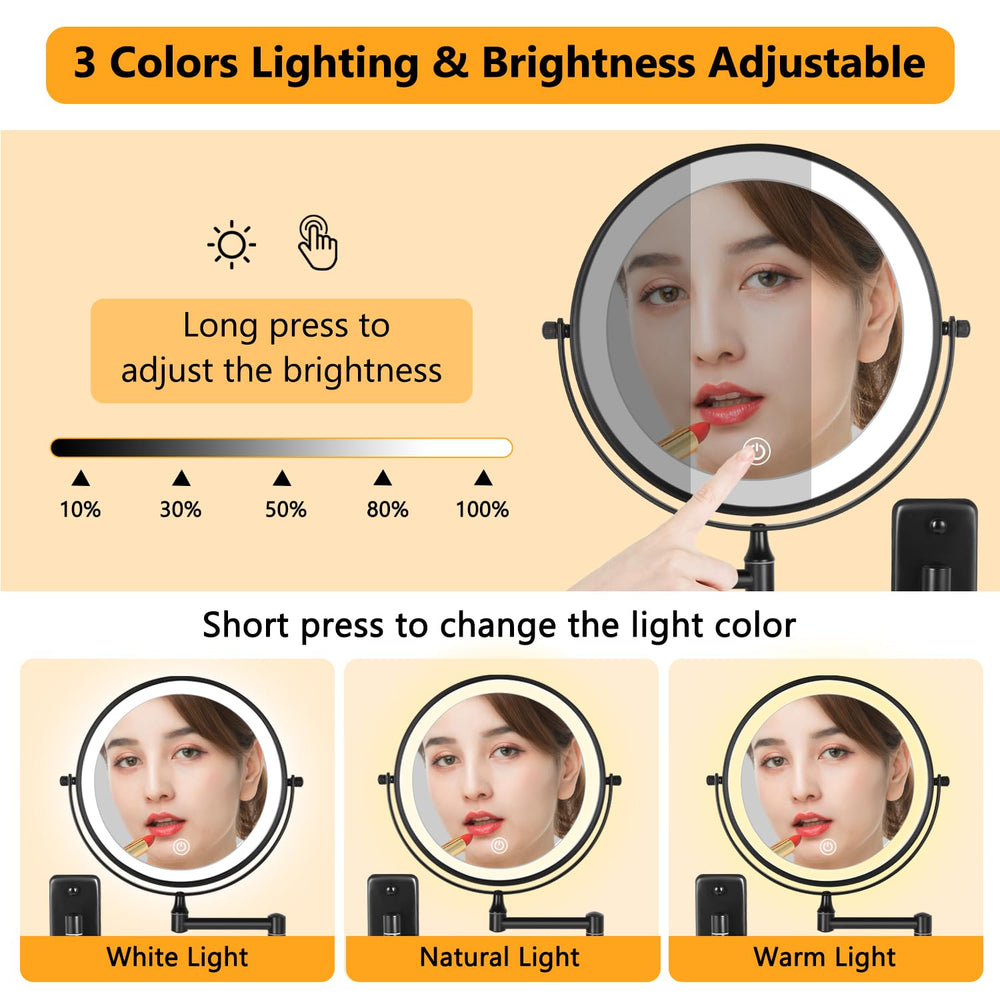 Decluttr 1x magnification wide view aids overall makeup routine