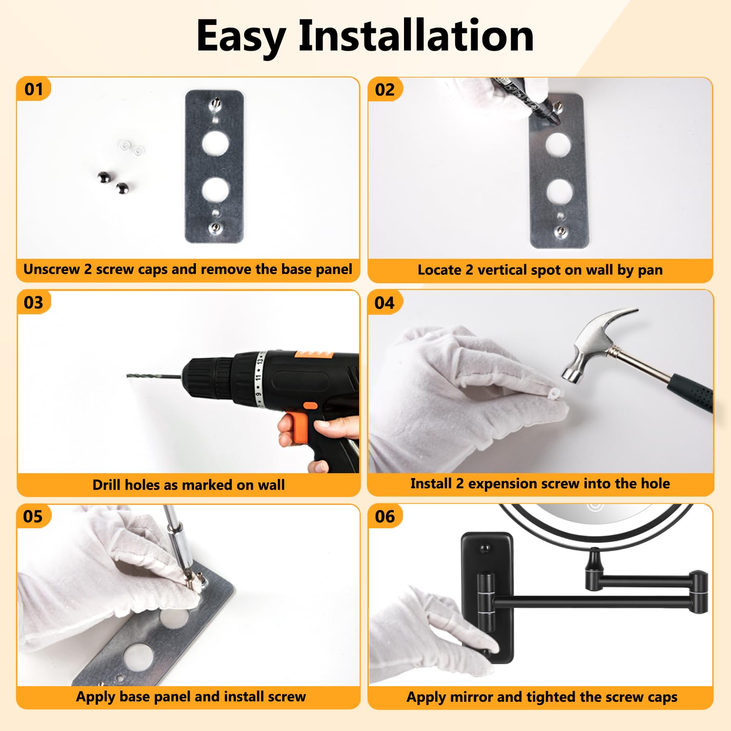 Decluttr dimmable touch controls for brightness and color settings
