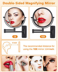 DECLUTTR extendable arm reaches up to 12 inches for space-saving placement.
