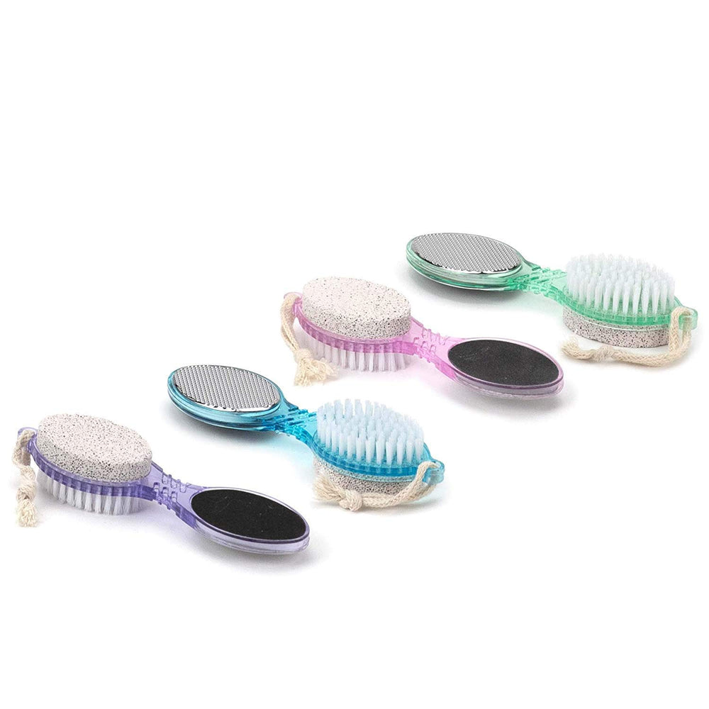 DecorRack 4-in-1 pedicure paddle kit full view for at-home foot care versatility.