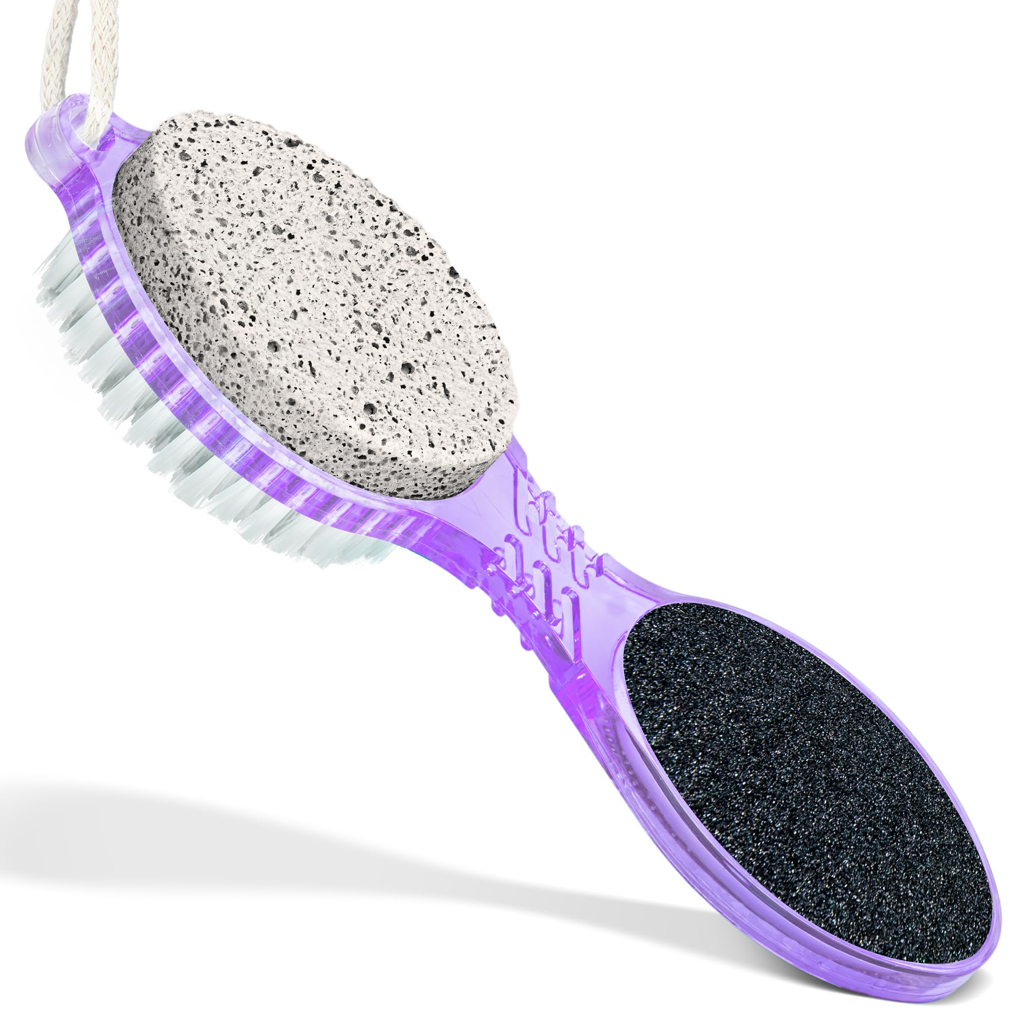 DecorRack 4-in-1 pedicure paddle metal file close-up for precise shaping.