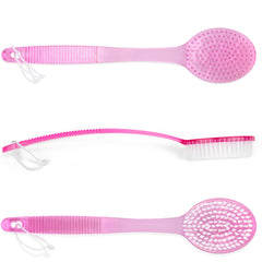 DecorRack bath brush bristles close-up show durable fibers for thorough body cleansing.