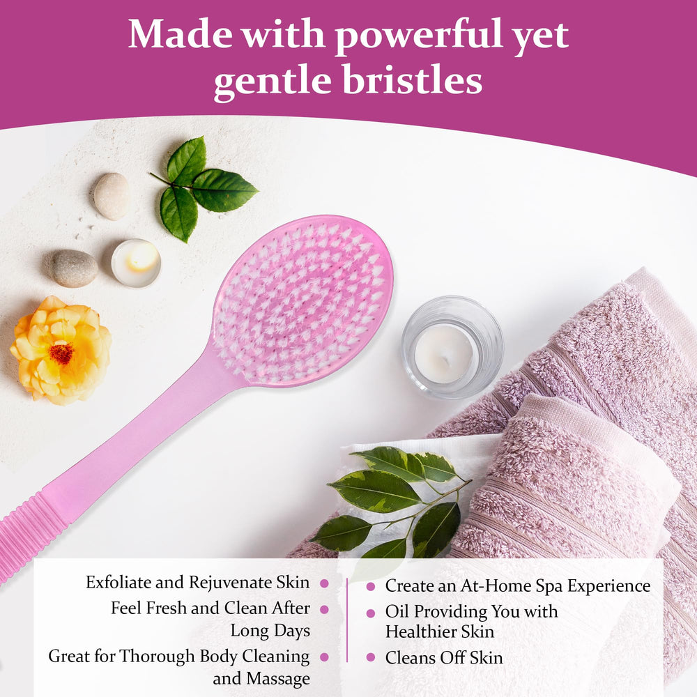 DecorRack bath brush promotes healthier-feeling skin through regular cleansing.