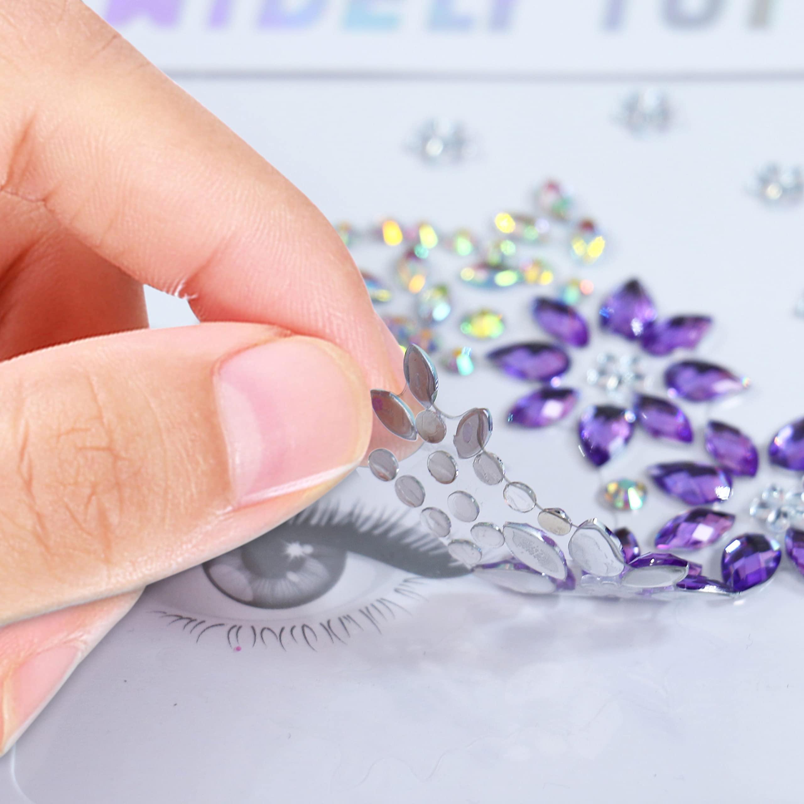 DECOYARDOO face gems versatile for resin crafts and party decorations