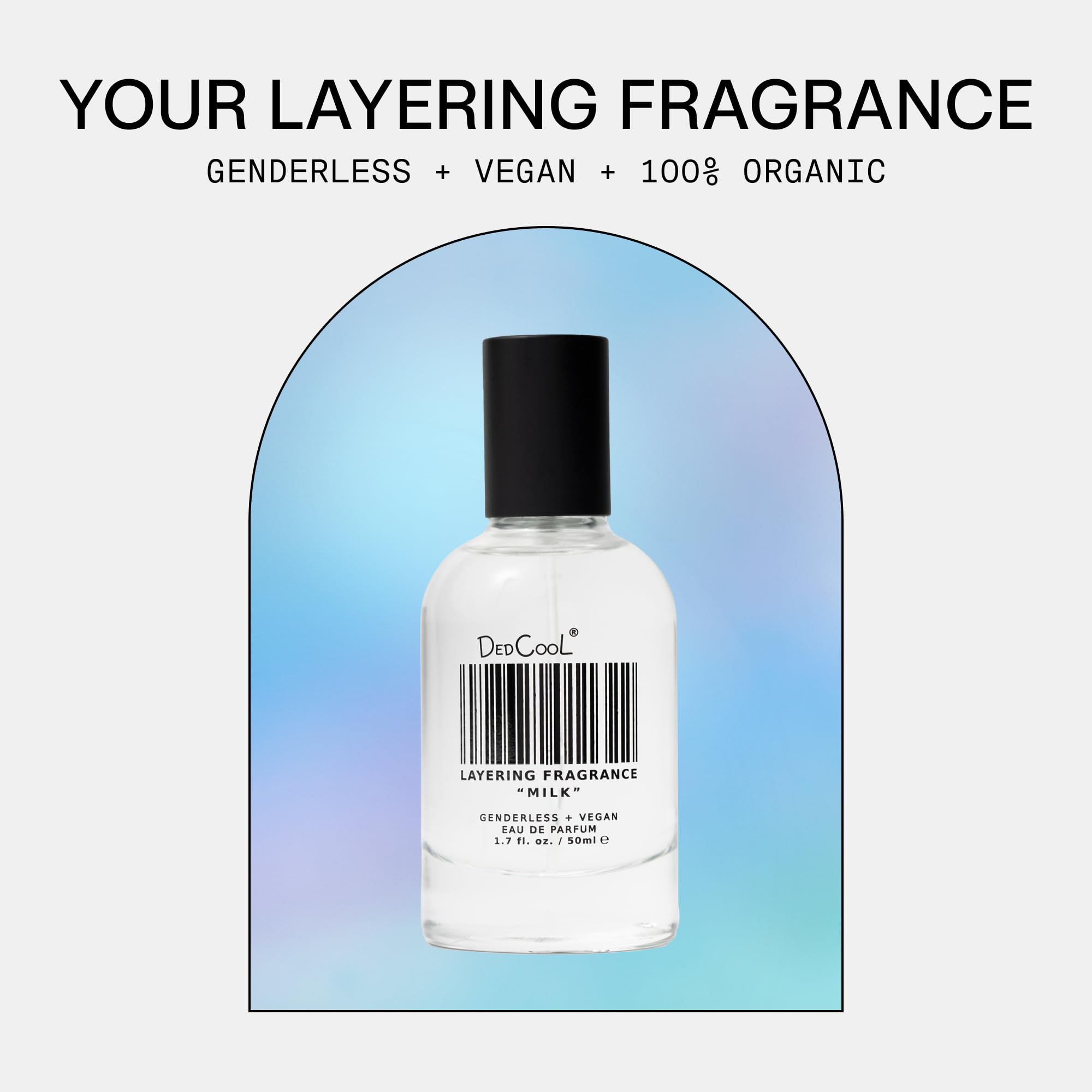 DedCool Milk long-lasting wear image implies all-day longevity.