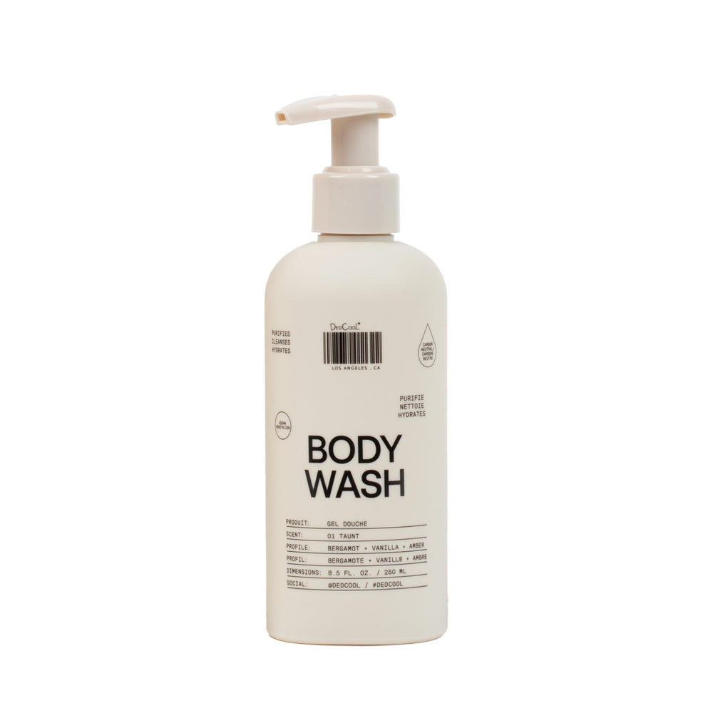DedCool Taunt bottle-front shows hydrating vegan formula for daily cleansing.
