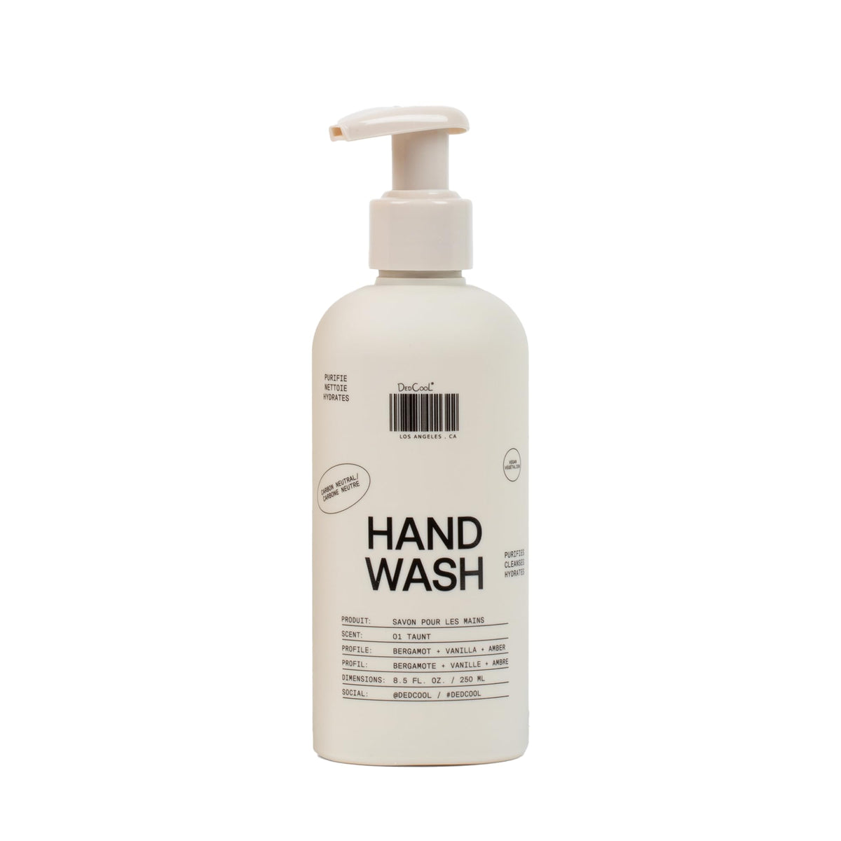 DedCool Taunt Hand Wash bottle shows hydrating formula for soft, nourished skin after every wash.