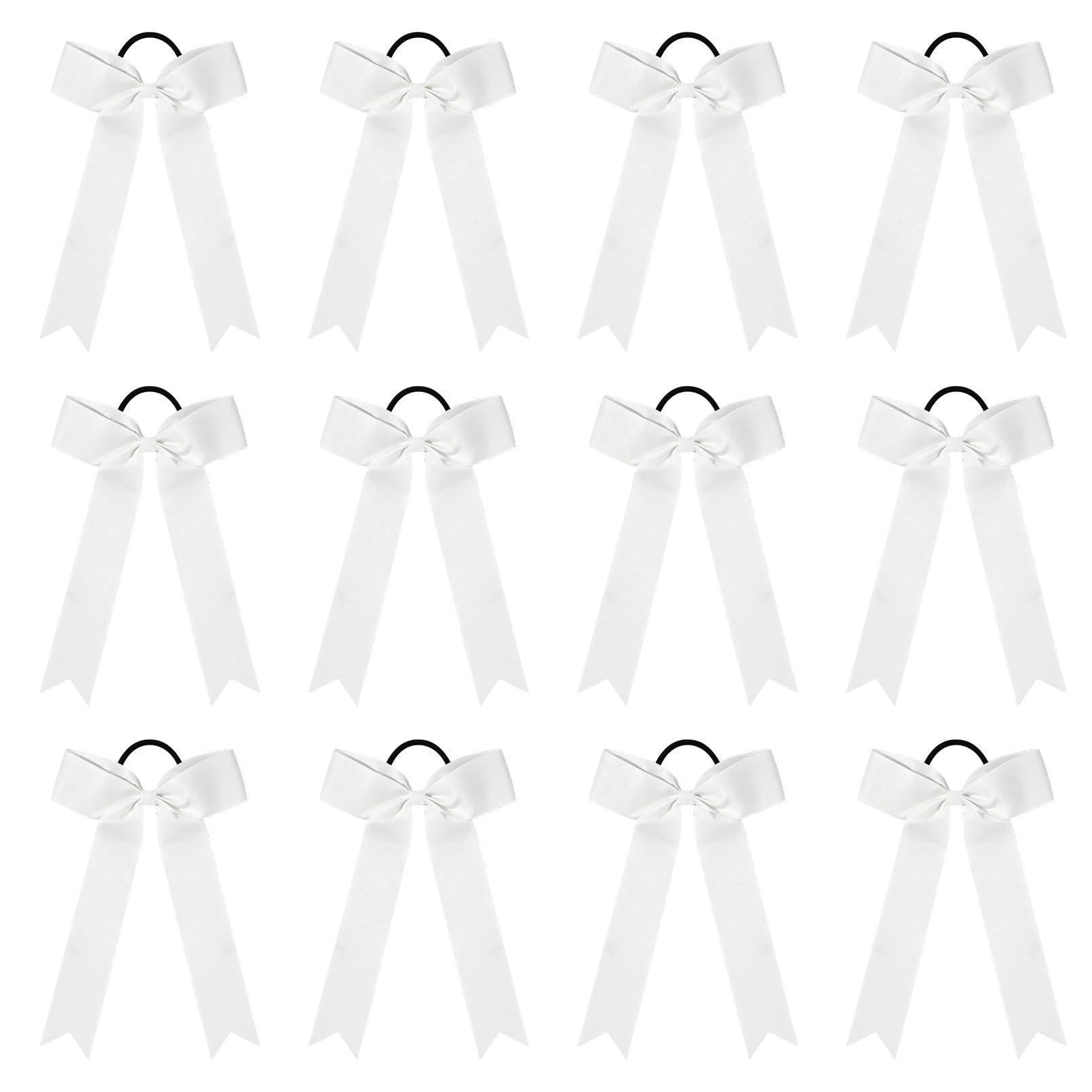DEEKA 12-piece collegiate bows white pack highlights game-day team style