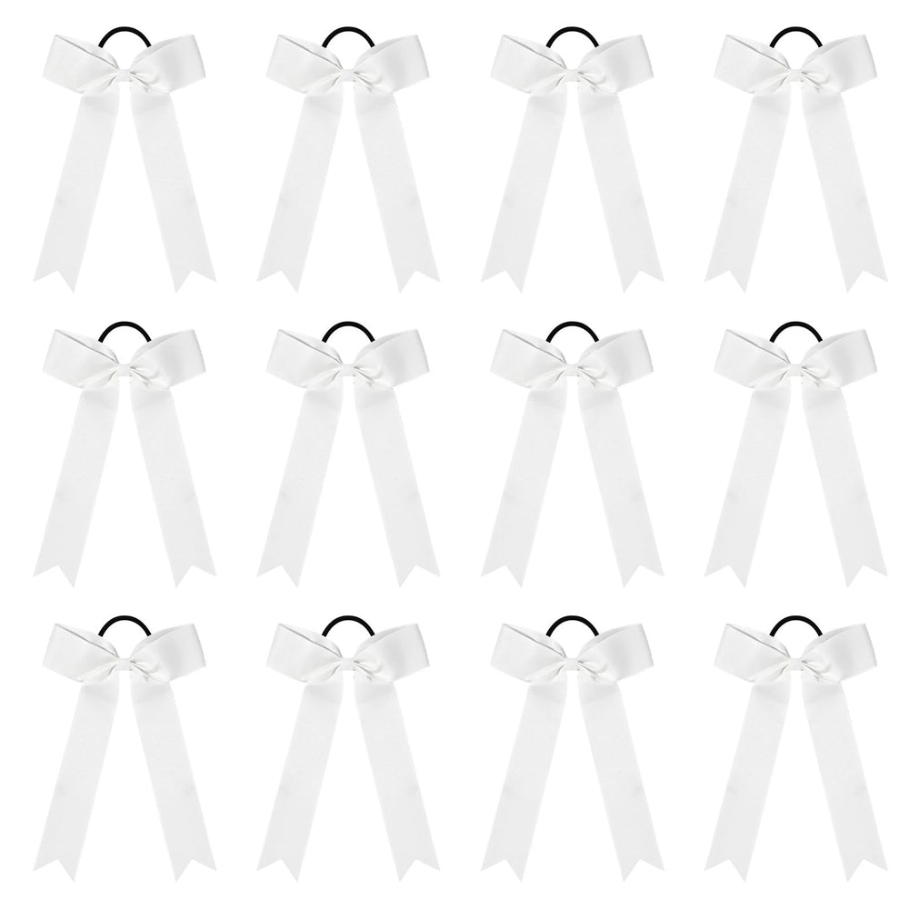 DEEKA 12-piece collegiate bows white pack highlights game-day team style