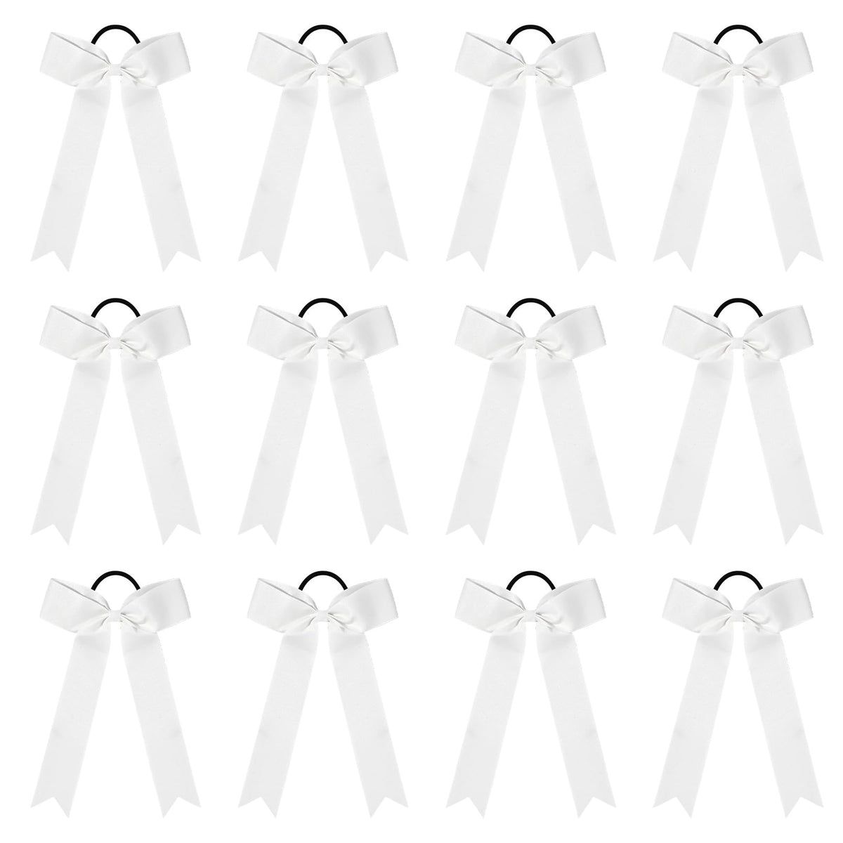 DEEKA 12-piece collegiate bows white pack highlights game-day team style