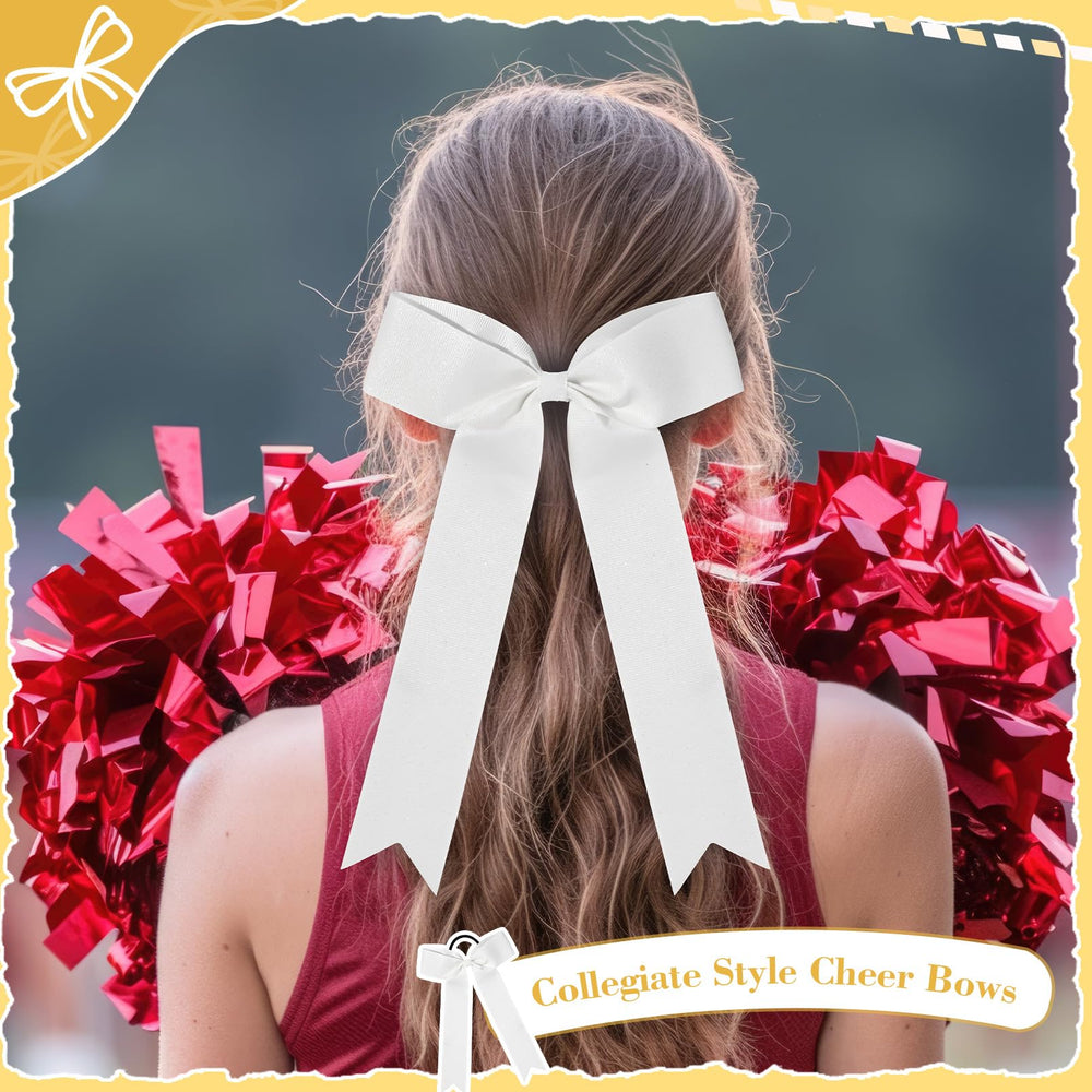 DEEKA bows white game-day style provide bold, visible team coordination
